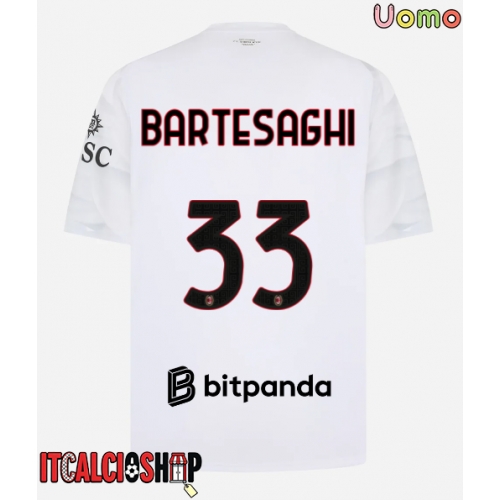 AC Milan Davide Bartesaghi #33 Seconda Maglia 2026-27 Manica Corta